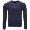 Bluza Tommy Hilfiger męska granatowa wkładana przez głowę bawełniana